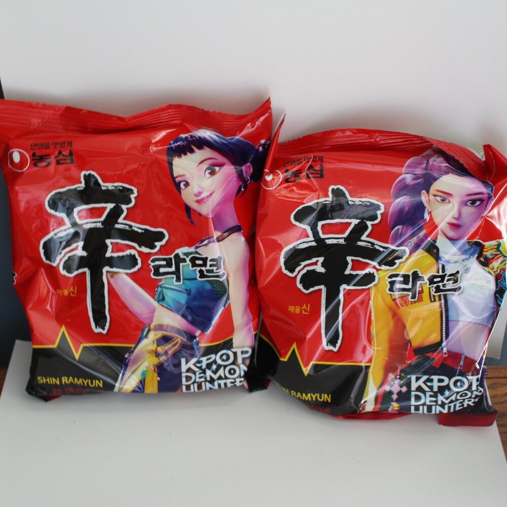 Kpop Demon Hunters Ramen Noodles Pack of 2 See Date